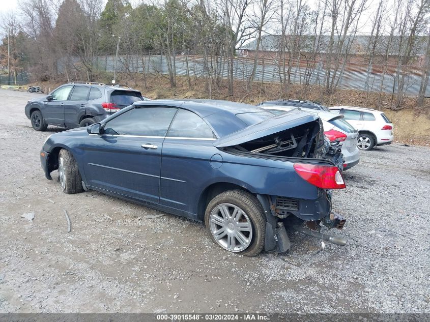 2008 Chrysler Sebring Limited VIN: 1C3LC65M18N635296 Lot: 39015548