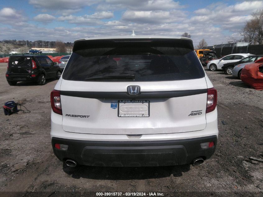 2019 Honda Passport Sport VIN: 5FNYF8H27KB023866 Lot: 39015737