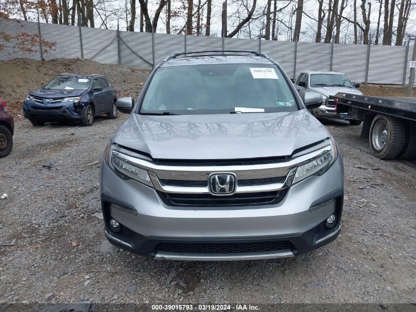 2019 Honda Pilot Elite VIN: 5FNYF6H08KB038072 Lot: 39015793