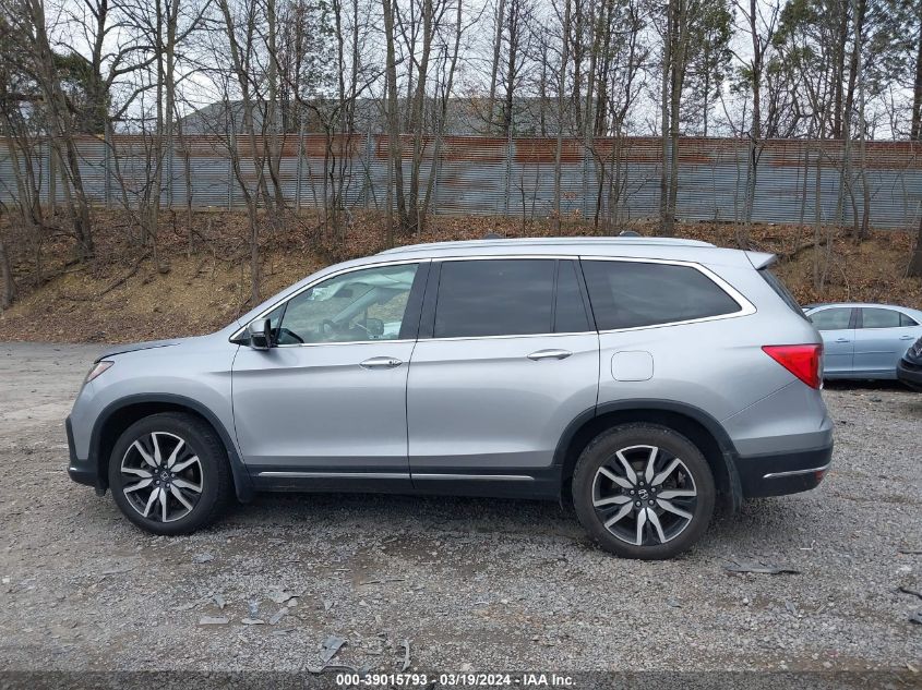 2019 Honda Pilot Elite VIN: 5FNYF6H08KB038072 Lot: 39015793