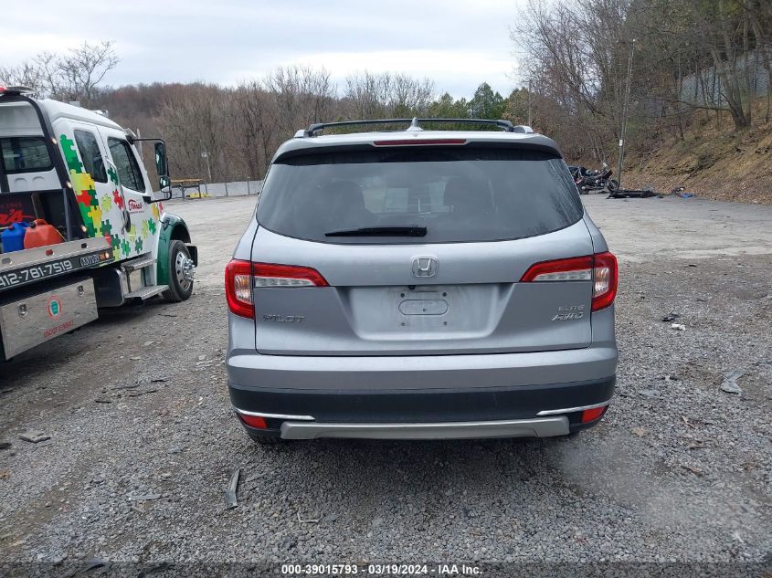 2019 Honda Pilot Elite VIN: 5FNYF6H08KB038072 Lot: 39015793