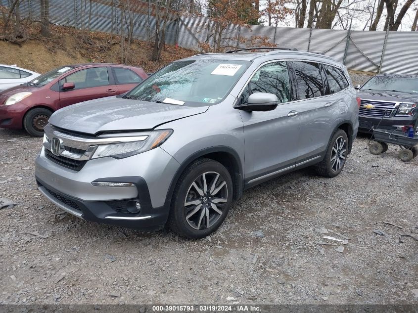 2019 Honda Pilot Elite VIN: 5FNYF6H08KB038072 Lot: 39015793