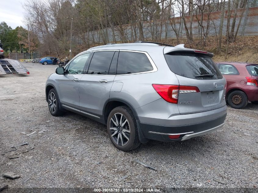 2019 Honda Pilot Elite VIN: 5FNYF6H08KB038072 Lot: 39015793