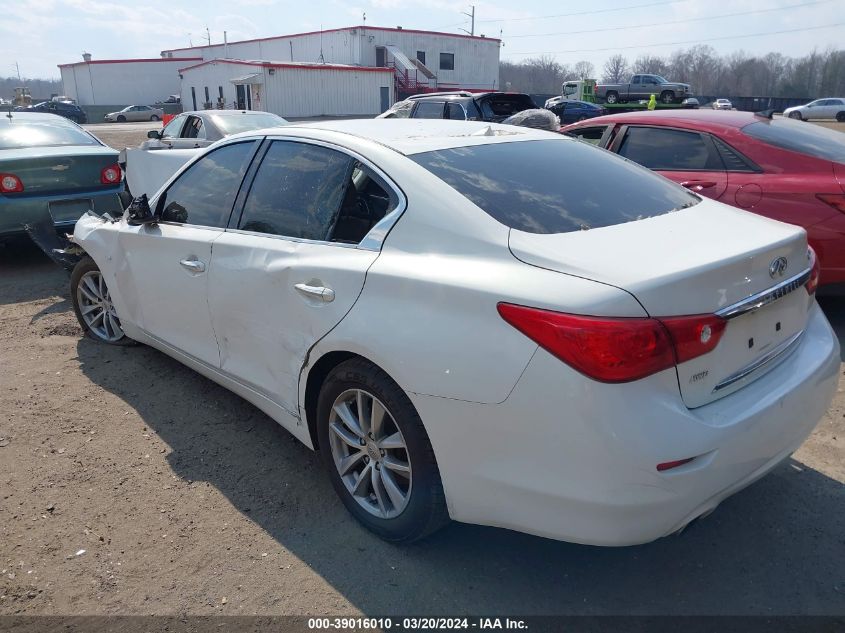 2014 Infiniti Q50 Premium VIN: JN1BV7AR3EM688823 Lot: 39016010