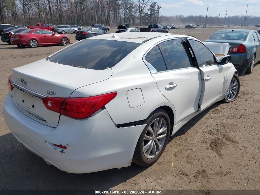 2014 Infiniti Q50 Premium VIN: JN1BV7AR3EM688823 Lot: 39016010