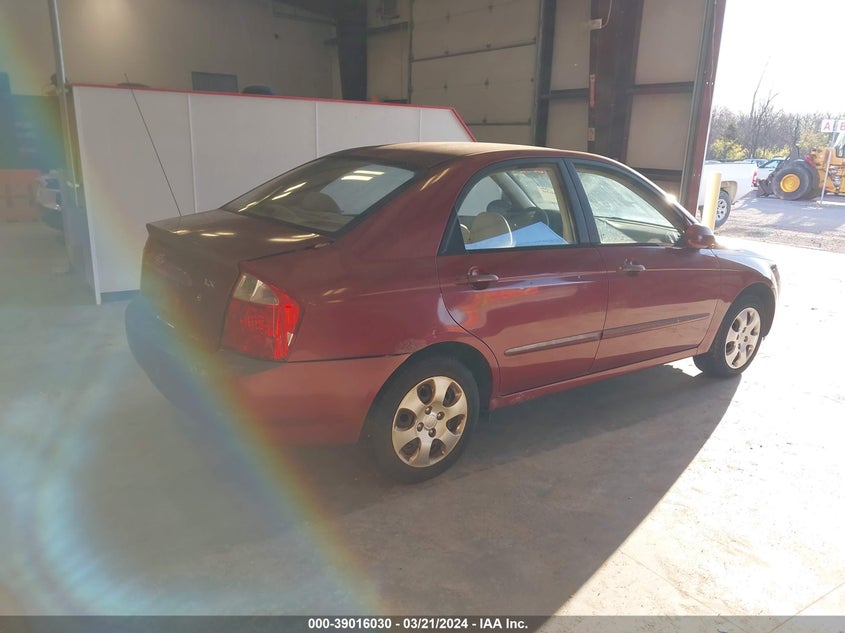 2004 Kia Spectra Ex/Lx VIN: KNAFE121845019215 Lot: 39016030