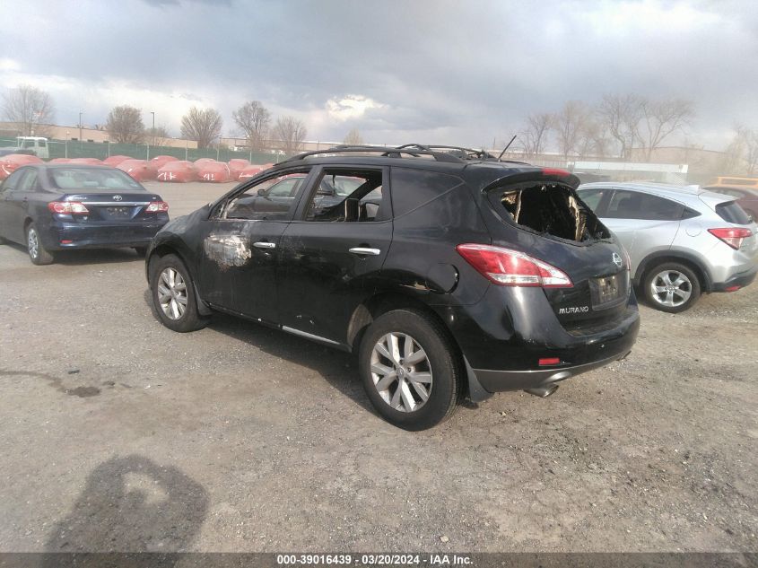 2014 Nissan Murano Sl VIN: JN8AZ1MW9EW512699 Lot: 39016439