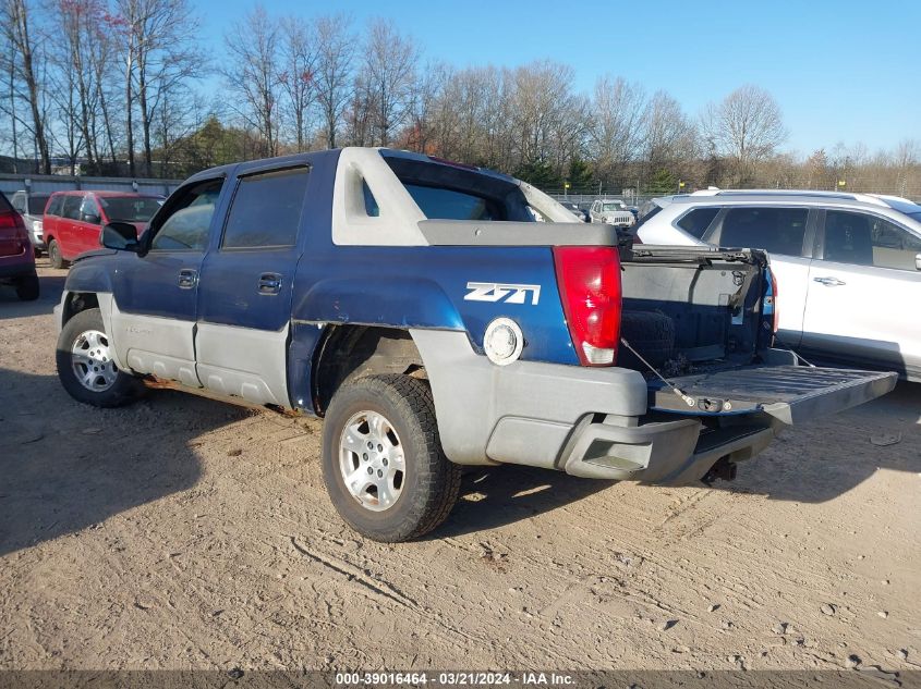 3GNEK13T62G111749 | 2002 CHEVROLET AVALANCHE 1500