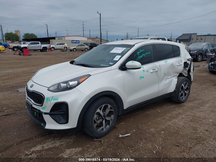 VIN KNDPM3AC1N7957829 2022 KIA SPORTAGE LX