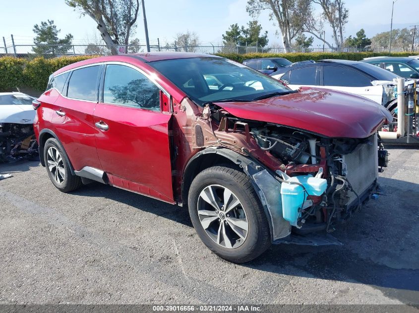 2019 Nissan Murano S VIN: 5N1AZ2MJ9KN152708 Lot: 39016656