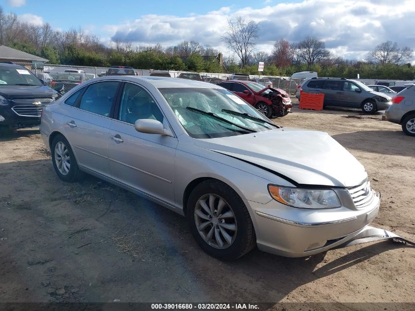 KMHFC46F77A215265 2007 Hyundai Azera Limited/Se