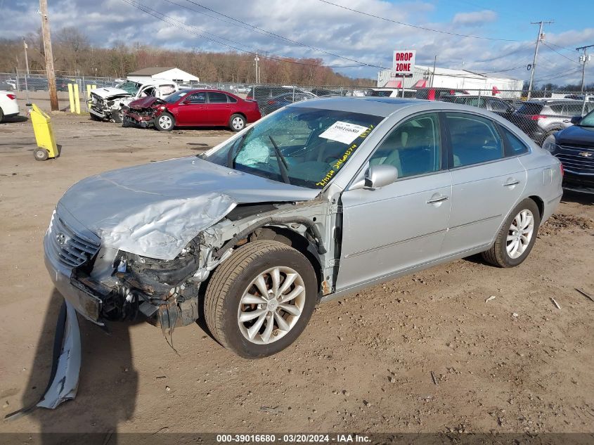 KMHFC46F77A215265 2007 Hyundai Azera Limited/Se