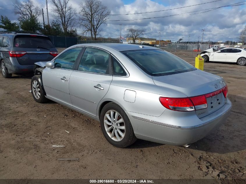 KMHFC46F77A215265 2007 Hyundai Azera Limited/Se