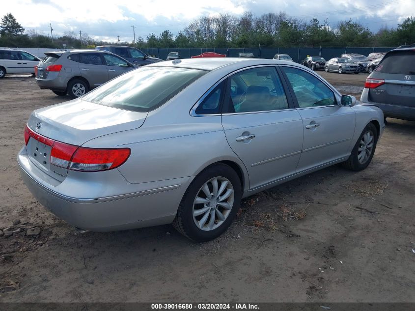 KMHFC46F77A215265 2007 Hyundai Azera Limited/Se