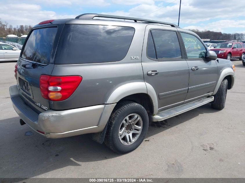 2004 Toyota Sequoia Sr5 V8 VIN: 5TDBT44AX4S208013 Lot: 39016725