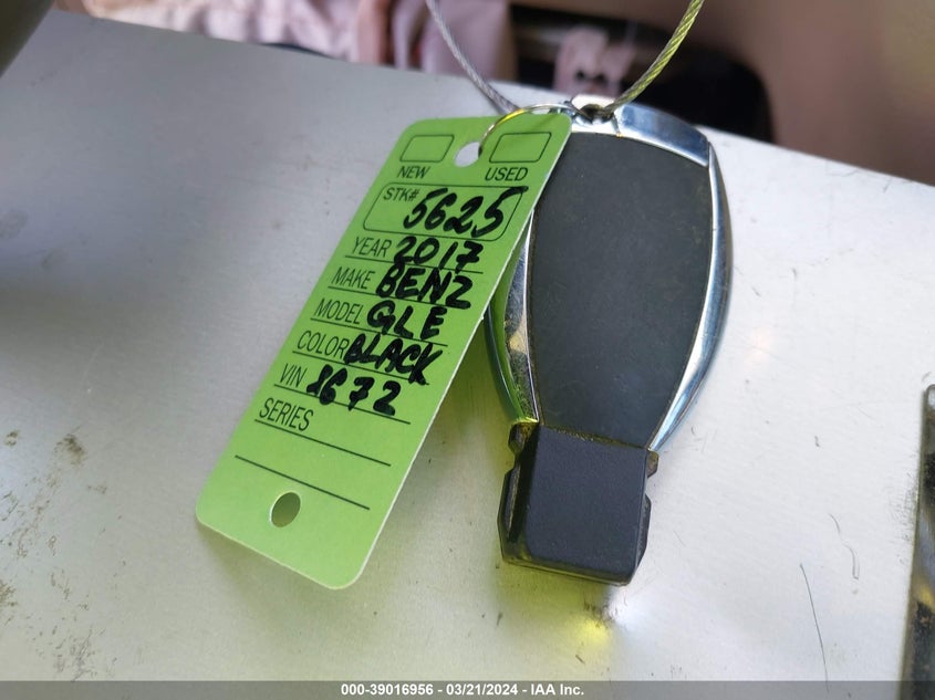 2017 MERCEDES-BENZ GLE 350 350 4MATIC - 4JGDA5HB1HA978672