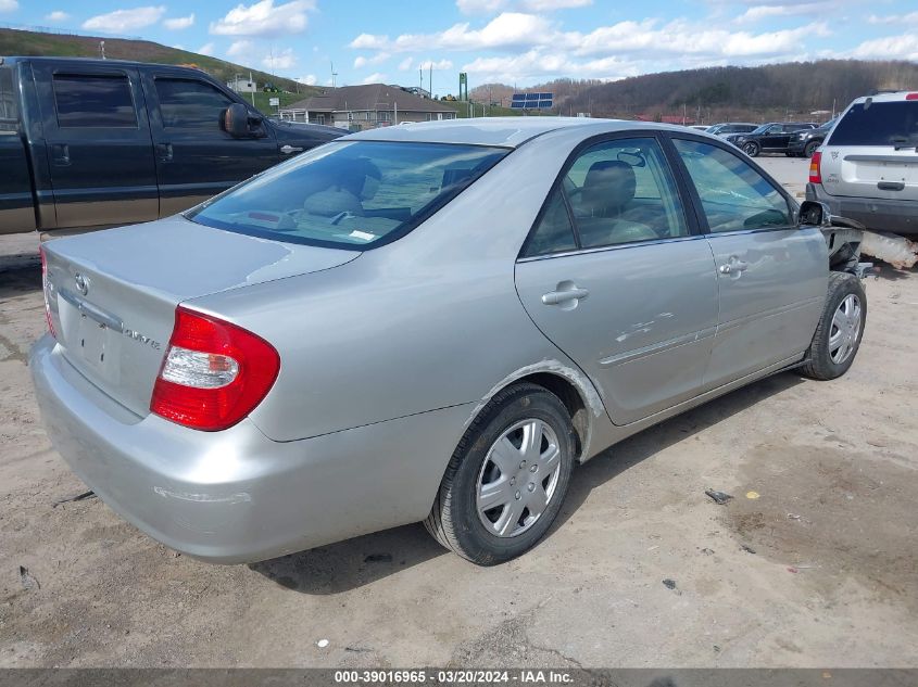 2002 Toyota Camry Le VIN: 4T1BE32K52U600790 Lot: 39016965