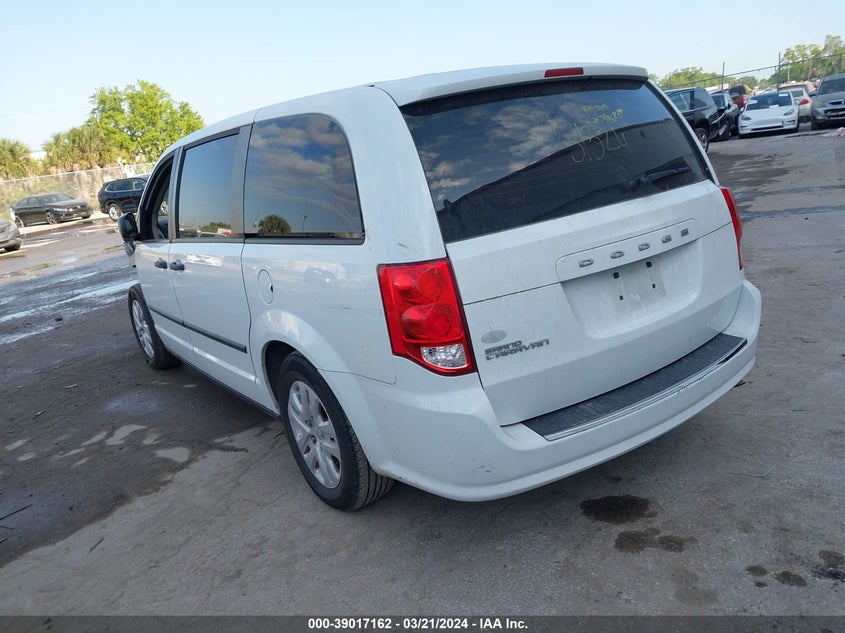 2015 DODGE GRAND CARAVAN SE - 2C4RDGBG0FR511902