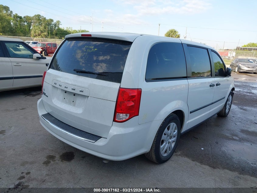 2015 DODGE GRAND CARAVAN SE - 2C4RDGBG0FR511902