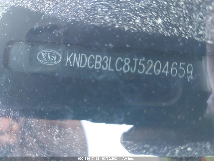 VIN KNDCB3LC8J5204659 2018 KIA NIRO FE