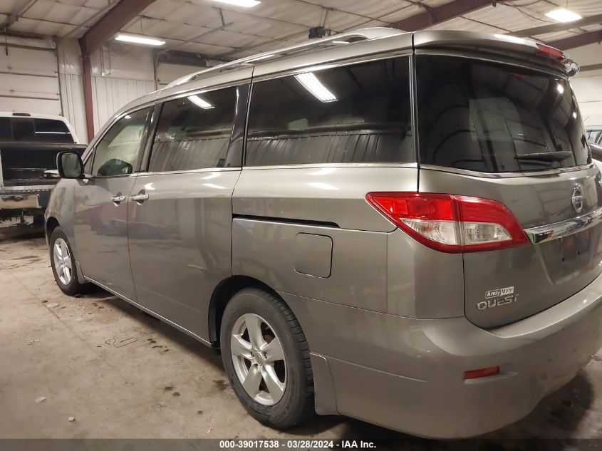 2012 Nissan Quest Sv VIN: JN8AE2KPXC9051506 Lot: 39017538