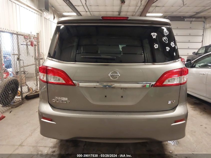 2012 Nissan Quest Sv VIN: JN8AE2KPXC9051506 Lot: 39017538