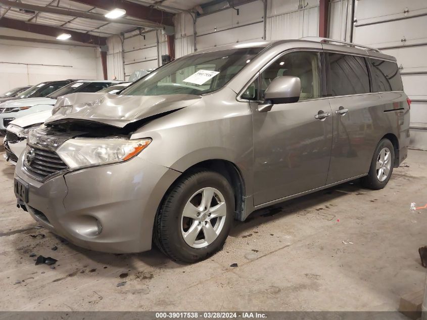 2012 Nissan Quest Sv VIN: JN8AE2KPXC9051506 Lot: 39017538