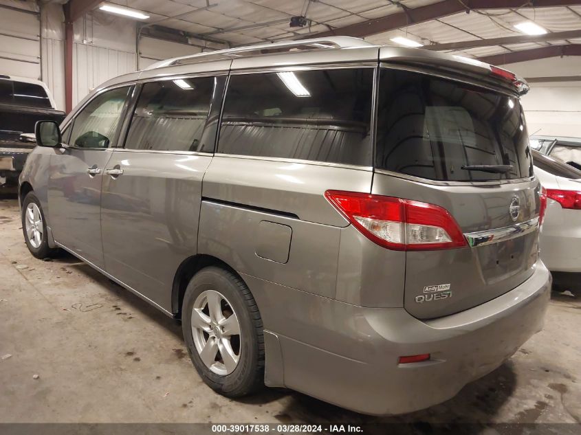 2012 Nissan Quest Sv VIN: JN8AE2KPXC9051506 Lot: 39017538