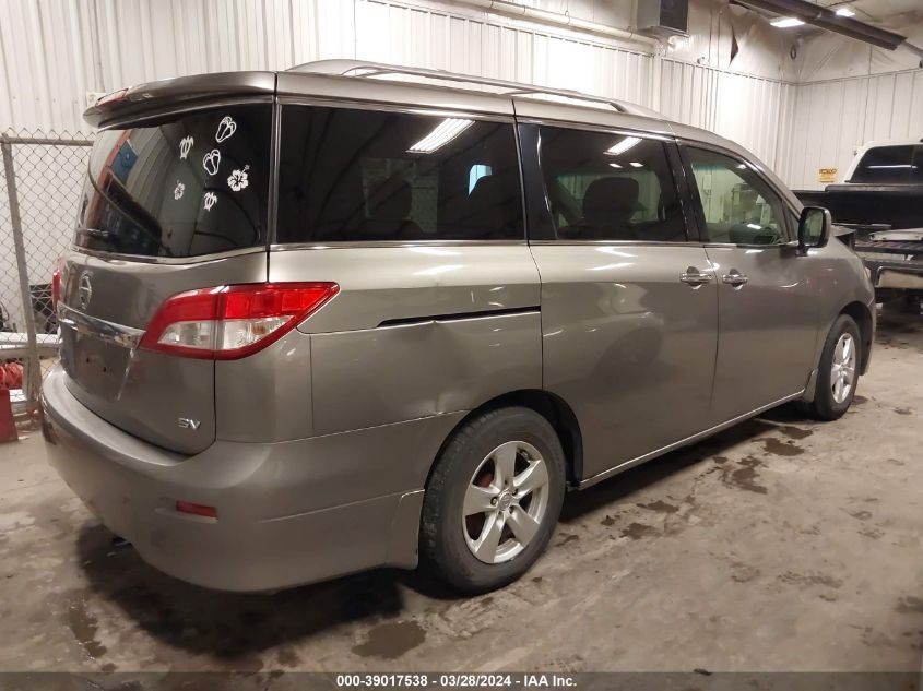 2012 Nissan Quest Sv VIN: JN8AE2KPXC9051506 Lot: 39017538