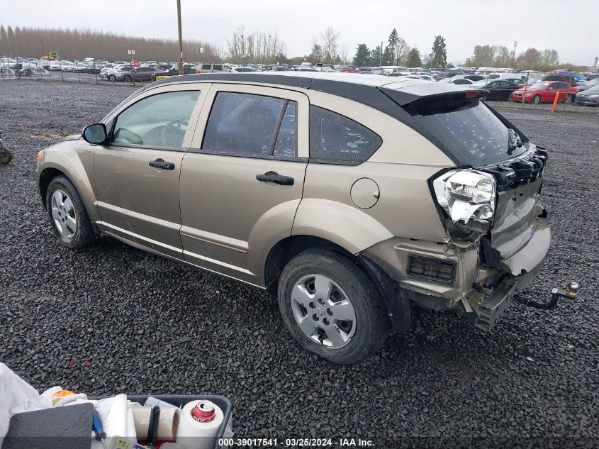 2008 Dodge Caliber Se VIN: 1B3HB28B98D583365 Lot: 39017541