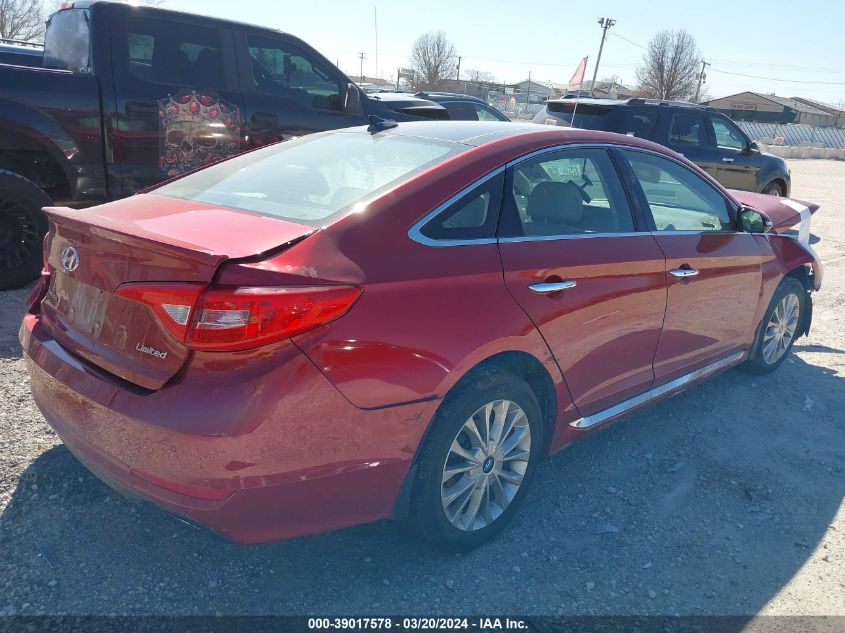 2015 Hyundai Sonata Limited VIN: 5NPE34AF9FH175964 Lot: 39017578