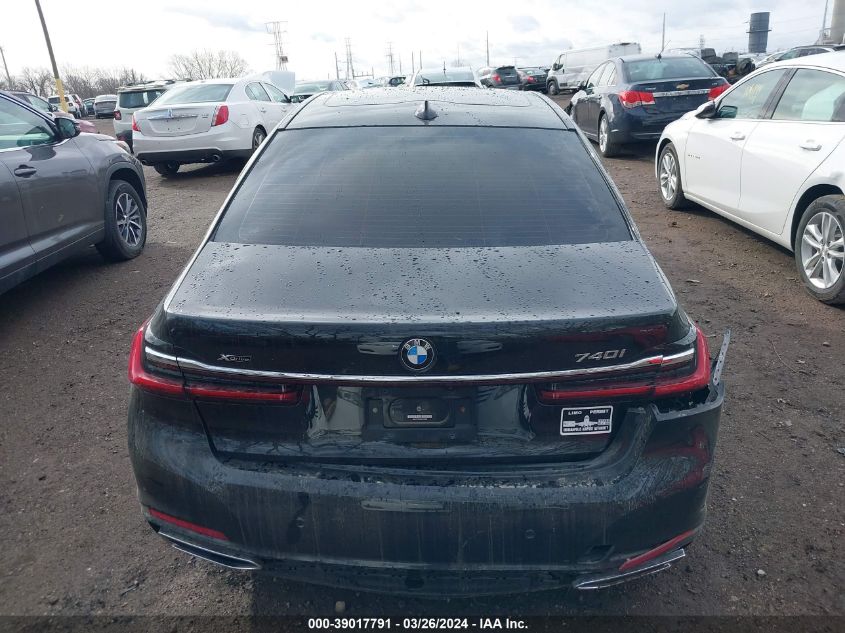 2022 BMW 740 I xDrive VIN: WBA7T4C04NCJ13669 Lot: 39017791