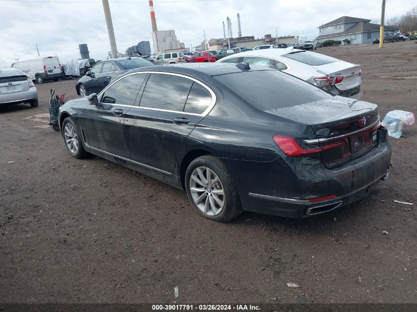 2022 BMW 740 I xDrive VIN: WBA7T4C04NCJ13669 Lot: 39017791