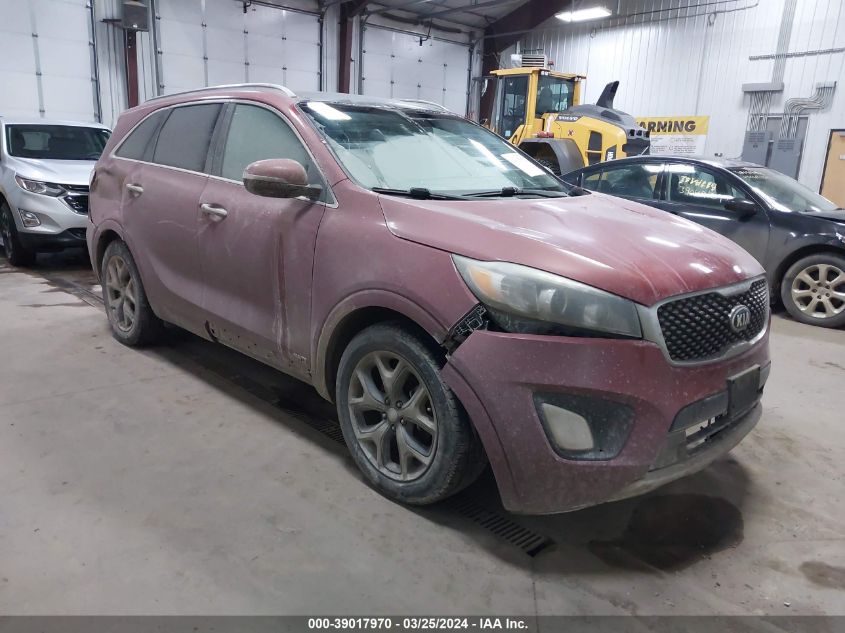 2016 Kia Sorento 3.3L Sx VIN: 5XYPKDA50GG085307 Lot: 39017970