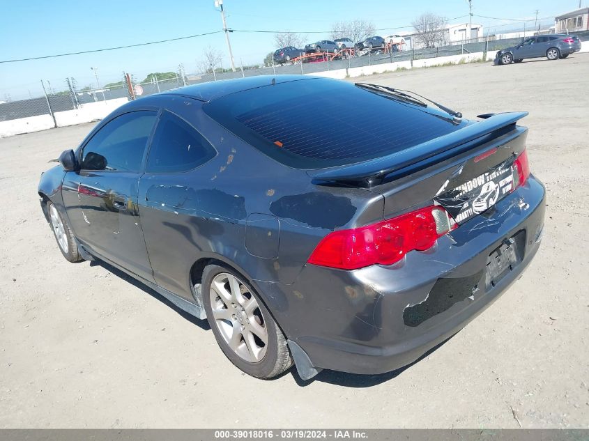 2002 Acura Rsx VIN: JH4DC54892C010080 Lot: 39018016