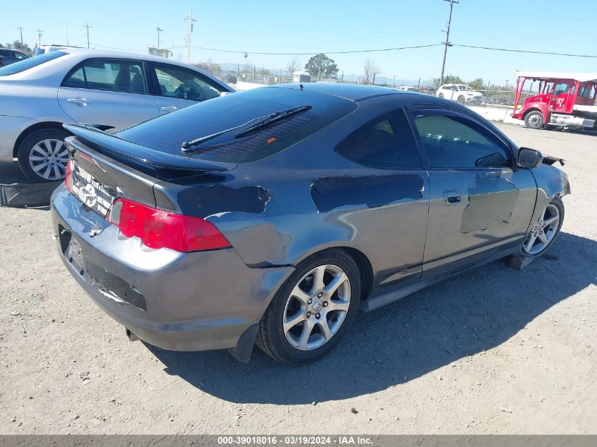 2002 Acura Rsx VIN: JH4DC54892C010080 Lot: 39018016