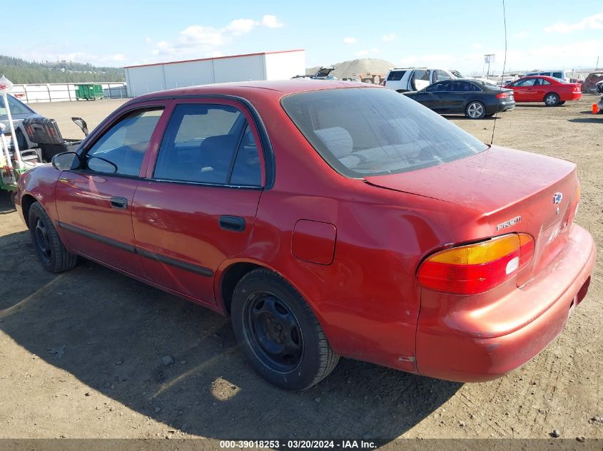 2001 Chevrolet Prizm VIN: 1Y1SK52871Z403680 Lot: 39018253