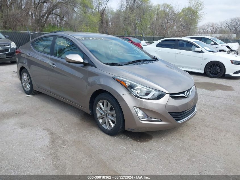 2015 Hyundai Elantra Se VIN: 5NPDH4AE2FH612496 Lot: 48303034