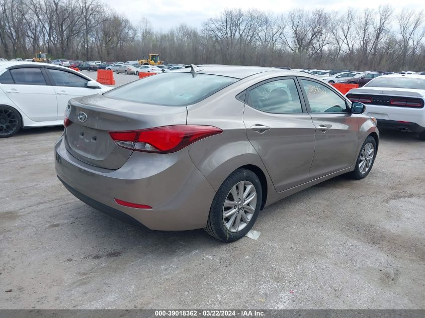 2015 Hyundai Elantra Se VIN: 5NPDH4AE2FH612496 Lot: 48303034