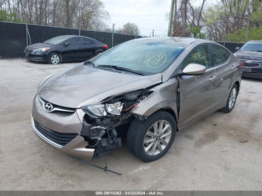 2015 Hyundai Elantra Se VIN: 5NPDH4AE2FH612496 Lot: 48303034