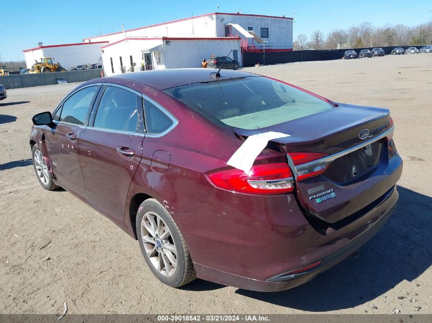 2017 FORD FUSION ENERGI SE PHEV - 3FA6P0PU7HR280824