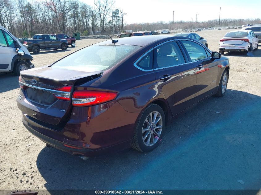 2017 FORD FUSION ENERGI SE PHEV - 3FA6P0PU7HR280824