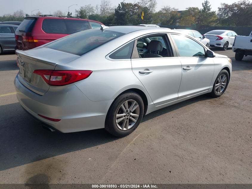 VIN 5NPE24AF5HH460182 2017 HYUNDAI SONATA SE