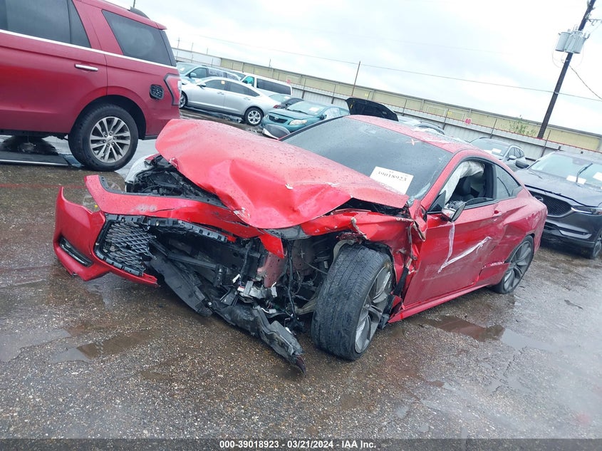 2019 Infiniti Q60 3.0T Red Sport 400 VIN: JN1FV7EL2KM440548 Lot: 39018923