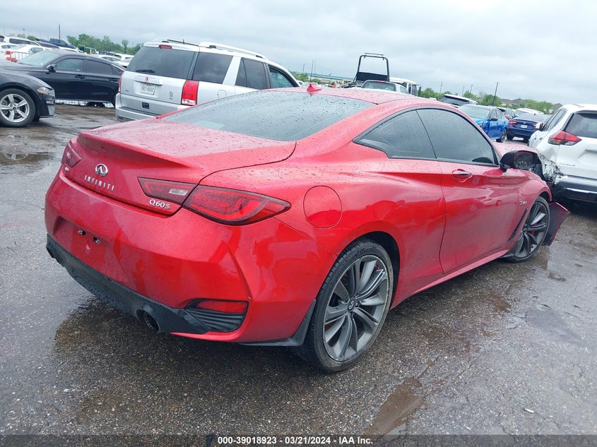 2019 Infiniti Q60 3.0T Red Sport 400 VIN: JN1FV7EL2KM440548 Lot: 39018923