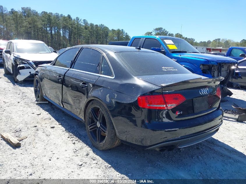 2012 Audi S4 3.0 Premium Plus VIN: WAUKGAFLXCA096906 Lot: 39019036