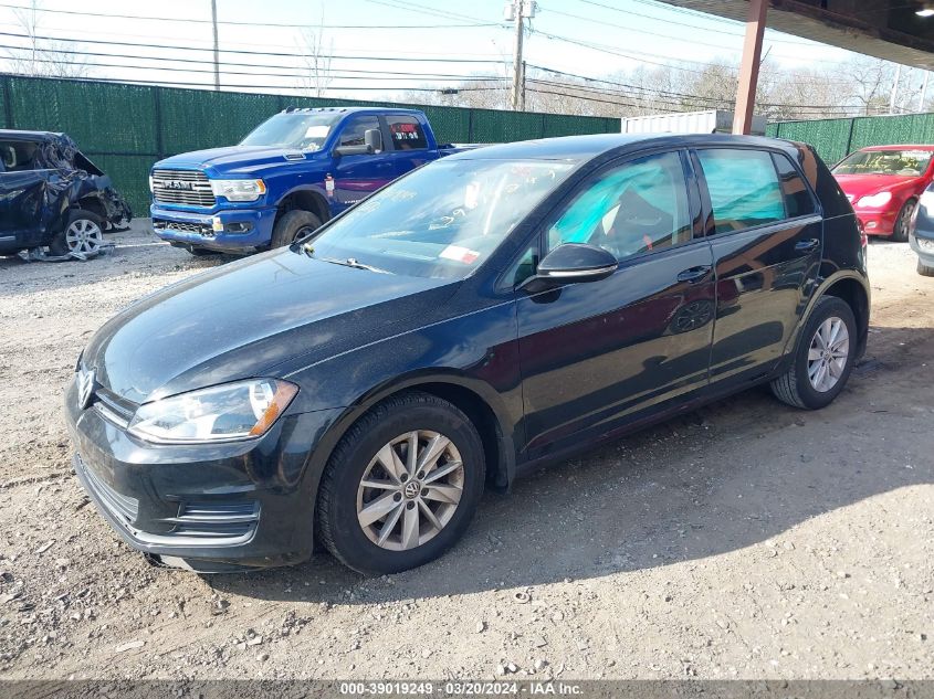 3VW217AU4GM025746 2016 Volkswagen Golf Tsi S 4-Door