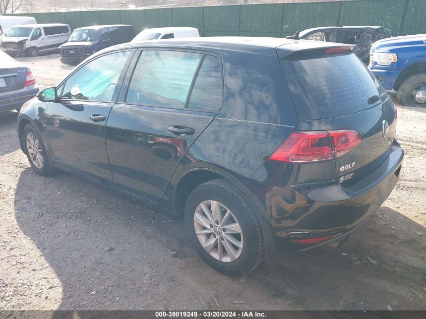 3VW217AU4GM025746 2016 Volkswagen Golf Tsi S 4-Door