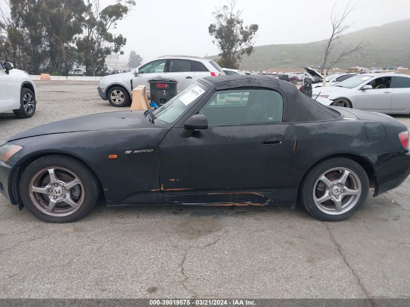 2003 Honda S2000 VIN: JHMAP11493T003133 Lot: 39019575