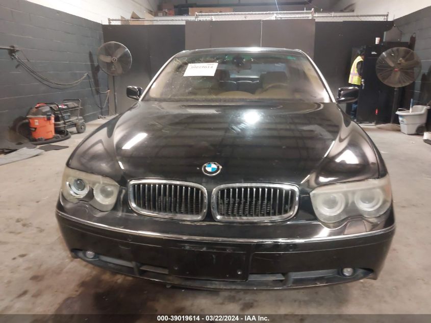 2005 BMW 745Li VIN: WBAGN63505DS60728 Lot: 39019614